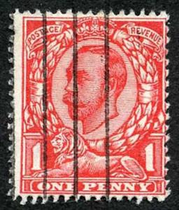 SG341a KGV 1d Downey Head Wmk Crown No Cross on Crown