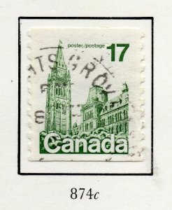 Canada 1977-83 Coil Stamp Imperf x 10 Issue Fine Used 17c. NW-124496