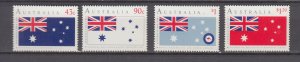 J45888 1991 australia set mnh #1199-1202 flags