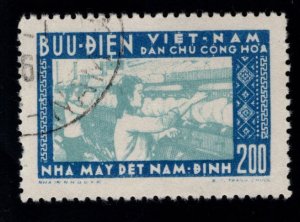 North Viet Nam Scott 52 used CTO Textile Mill stamp