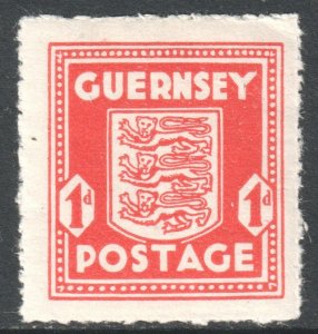 GB Guernsey Scott N2 - SG2, 1941 Occupation Arms 1d MH*