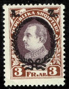 Albania #195  MOG - President Ahmed Zogu (1925)