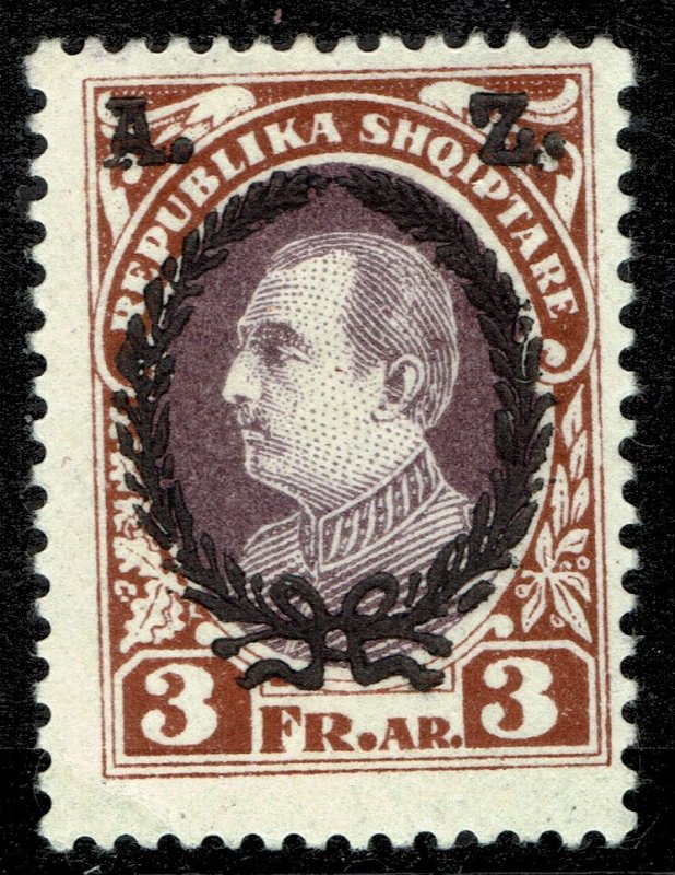 Albania #195  MOG - President Ahmed Zogu (1925)