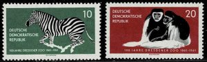 Germany 1961,Sc.#552-3 MNH,  100 Years Dresdener Zoo