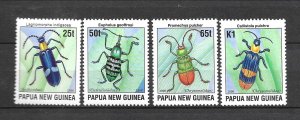 PAPUA NEW GUINEA Sc 893-6 NH issue of 1996 - INSECTS