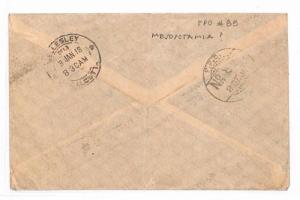 HL518 1918 WW1 INDIAN FORCES MESOPOTAMIA India *FPO 85* OHMS Official Cover Iraq