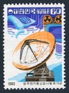 Korea South 1288 2 stamps, MNH. Michel 1272. Telecommunications Authority, 1982.