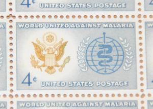 1962 sheet, Malaria Eradication, Sc# 1194