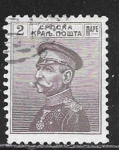 Serbia 109: 2p Peter I, used, F-VF