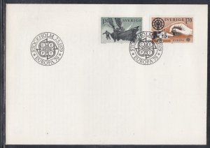 Sweden Scott 1278-9 FDC - Europa 1979