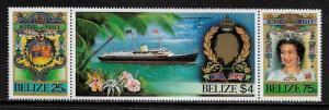 Belize #784a MNH Strip - Royal Visit