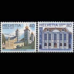 SWITZERLAND 1978 - Scott# 657-8 Europa-Bldgs. Set of 2 NH