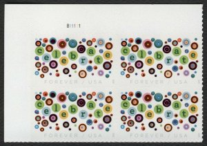 #5434 Celebrate, Plate Block [B11111 UL] Mint **ANY 5=FREE SHIPPING**