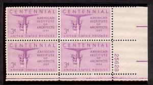 1957 - U.S. # 1089 - Block of 4 - Mint VF/NH