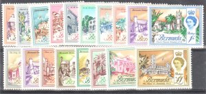 Bermuda 1962-5 QE II issue complete Sc #175-191 VF LH SET