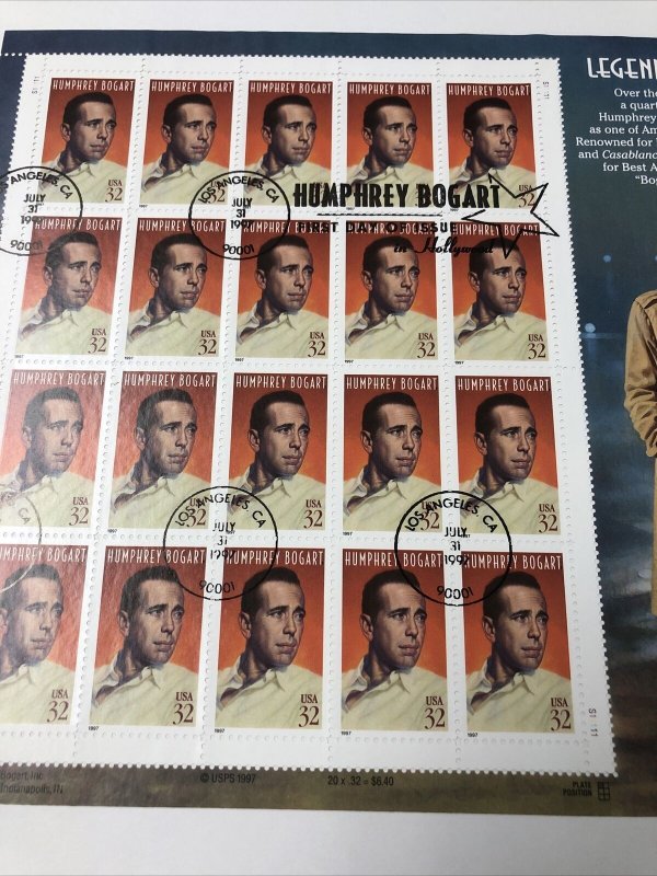 US 3152 Humphrey Bogart Actor Souvenir First Day Cover