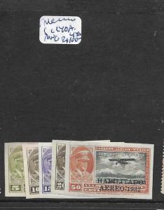 MEXICO (P2501B) A/M SC C40A-4A IMPERF SINGLES MNG