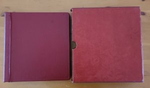 Elbe # 2 Stamp Album Binder with Slipcase Red & 48 Quadrille Pages 1461-R 