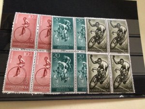 Spanish Guinea 1959 Cycling mint never hinged stamps A11282