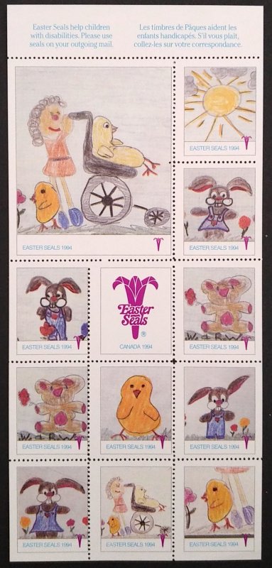 Canada ESC94 Easter Seals Canada Sheet (1994) VF MNH