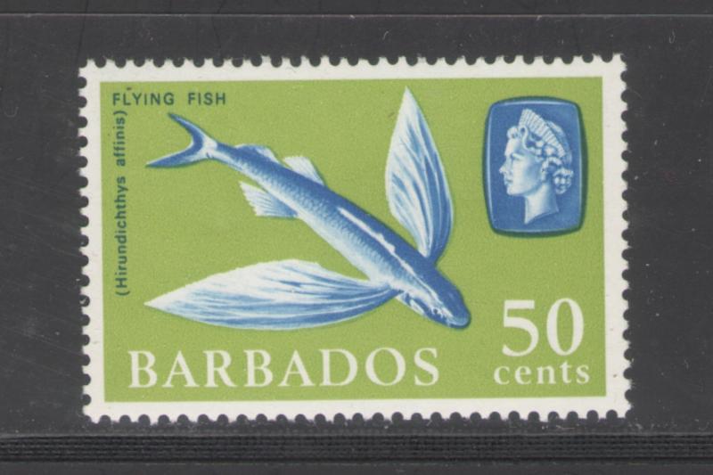 Barbados 1966 Flying Fish 50c Scott # 278a MNH