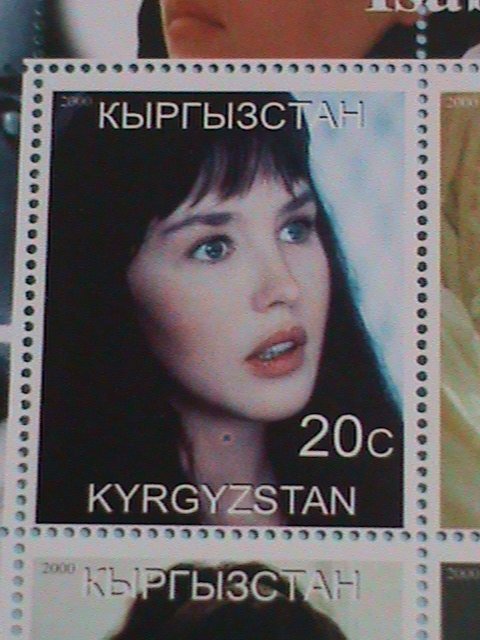 ​KYRGYZSTAN STAMP:2000 ISABELLE ADJANI MNH STAMP SHEET.