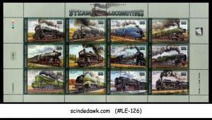 MARSHALL ISLANDS - 1999 STEAM LOCOMOTIVES - Miniature Sheet MNH