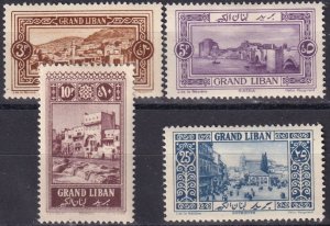 Lebanon #59-62 F-VF Unused CV $33.25  (Z3797)