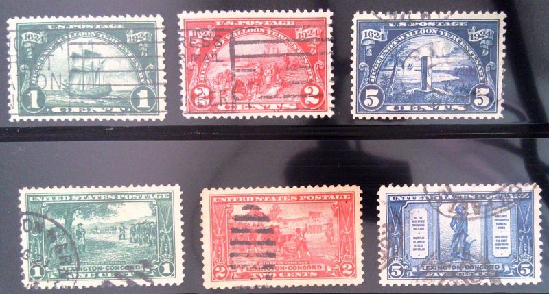 Scott #614-619 - VF - Used - 1924-25