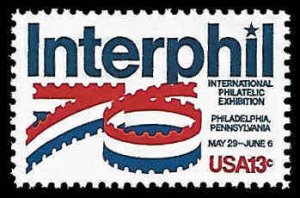 PCBstamps   US #1632 13c Interphil 76 International, MNH, (21)