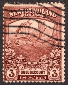 1919, Newfoundland 3c, Used, Sc 117