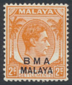 Straits Settlements SG 2a Type II  SC# 257 MNH OPT BMA see details & scans    