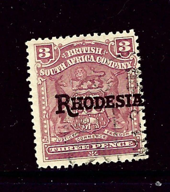 Rhodesia 86 Used 1909 Overprint