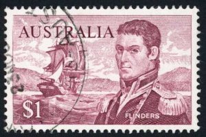 Australia One Dollar Navigator BW463f left frame missing at top