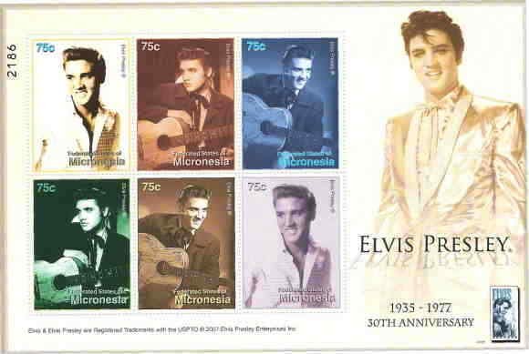 Micronesia - Elvis Presley on Stamps Sheet of 6 MIC0709