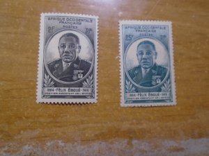 French  West Africa  # 15-16   glazed gum