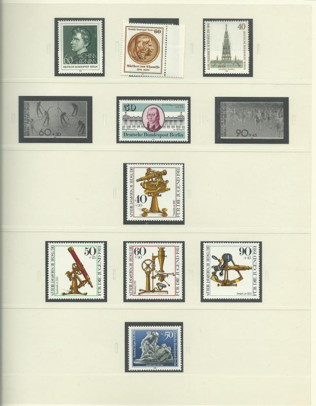 1961-1985 Berlin Unused Never Hinged Stamp Collection In Safe Album