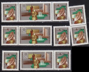 GERMANY DDR [1982] MiNr 2732 ex ( **/mnh ) [01] div. Zusammendrucke