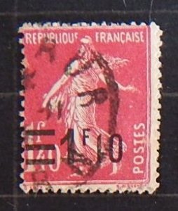 Sower, France, 1926-1927, Daily Stamps, Overprinted :1F10, YT #228 (1748-Т)