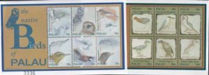 US 553-54 Trust Territories Palau NH VF Birds M/S