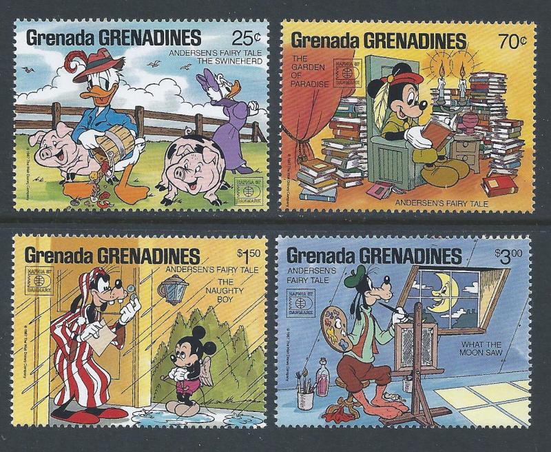 Grenada Grenadines #919,23-5 NH Disney - Hafnia '87 Part 2