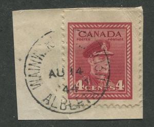 CANADIAN MILITARY POST OFFICE CANCEL WAINWRIGHT ALTA. - M.P.O. 1311