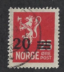 NORWAY SC# 131 FVF U 1928