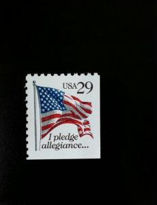 1992 29c I Pledge of Allegiance, Booklet Single Scott 2593 Mint F/VF NH