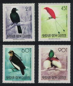 Papua NG Birds-of-Paradise 4v 1991 MNH SG#650a-650d