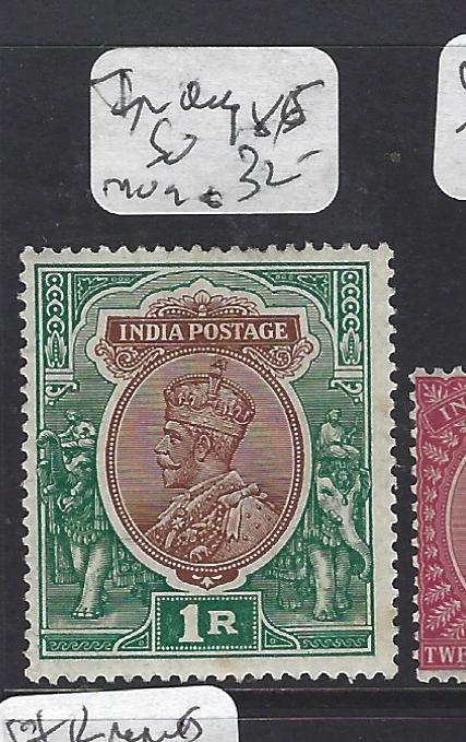 INDIA (P0311B)  KGV  1R  SG 185   MOG