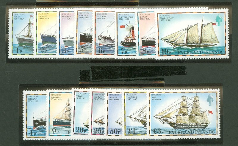 Falkland Islands #260-74  Single (Complete Set)