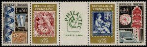 France #1088a Stamp Designs of 1900 MLH Strip of 5 CV$1.50