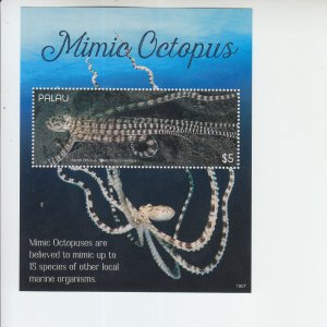 2019 Palau Mimic Octopus SS (Scott 1431) MNH