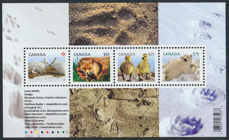 Canada 2424 MNH Baby Animals, Duck, Polar Bear